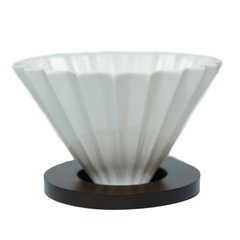 Керамічний пуровер орігамі V02 білий, Білий
