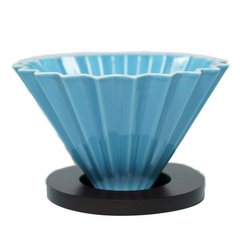 Керамічний пуровер орігамі V02 синій, синій
