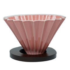 Керамічний пуровер орігамі V02 рожевий, Рожевий