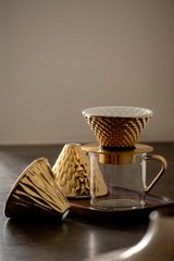 Порцеляновий набір Loveramics Gold V02 для приготування фільтр-кави (C099-80A), Gold